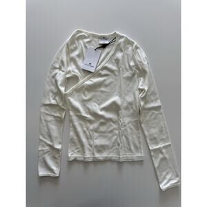 Courreges Slash ribbed-knit top XS NWT!